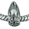 Duck Figured Silver Plated European  Beads 