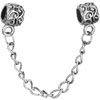 Chain Linked Textured Metalwork Dangle European Beads