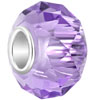 Purple Crystal Murano Glass Beads Charms Bracelets