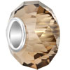 Pugster Brown Crystal European Beads