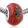 Blue Propitious Clouds Ceramic European  Beads  GB_FX85_X01