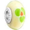 Pale Green Clover Polymer Clay Beads Charms Bracelets