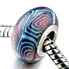 Blue White And Red Whirlpool Polymer Clay Beads Charms Bracelets
