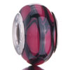 Red And Black Irregular Shape Polymer Clay Beads Charms Bracelets