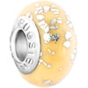 White Spots Against Cream Coloured Polymer Clay Beads Charms Bracelets