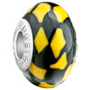 Yellow And Black Irregular Shapes Polymer Clay Beads Charms Bracelets