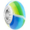 Green Blue Flower Polymer Clay Beads Charms Bracelets