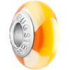 Yellow White And Beige Stripes Polymer Clay Beads Charms Bracelets