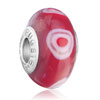Red White Evil Eyes Fit All Brands Murano Glass Beads Charms Bracelets