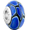 September Deep Bule Irregular Shape Polymer Clay Beads Charms Bracelets