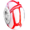 Pugster White With Red Stripes
