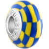 Yellow And Blue Quadrilateral Polymer Clay Beads Charms Bracelets