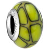 Green And Black Irregular Shapes Polymer Clay Beads Charms Bracelets
