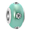 Peridot Green Epoxy Clear White Crystal Fit All Brands Beads Charms Bracelets