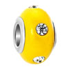 Topaz Yellow Epoxy Clear White Crystal Beads Charms Bracelets