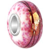 Brilliant Golden Speckles Murano Glass European Beads