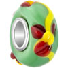 Peridot Green Ball Garnet Red Clover All Brand Murano Glass Beads Charms Bracelets