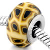 Golden Cobblestone Polymer Clay Murano Glass European Beads