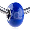 Pale Blue  Letter   P  Polymer Clay European Beads
