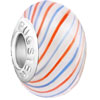 Polymer White With Color Bars Fit All Brands Set Lampwork And Faceted Bead...