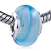 Pale Blue Helix Line European Beads