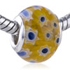 Yellow And Blue Mille Fleurs European Beads GB_KS220