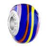 Yellow Pink And Orange Spiral Line  Lampwork Murano Glass Beads   ... 