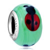 Polymer Green Smile Face Fit All Brands Set With Lampwork And Faceted Bead...