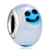 White Smile Face  Lampwork Murano Glass Beads  Charms Bracelets