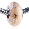  Glitter  Silver Speckles Polymer Clay European Beads