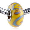 Pale Blue S Polymer Clay European Beads