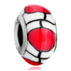 White And Red Polymer Beads Charms Bracelets