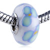 Turquoise Clover Polymer Clay European Beads