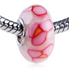 Red And Pink Bubble Polymer Clay European Beads