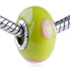 Pink Letter C Polymer Clay European  Beads 