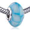 Baby Blue Polymer Clay European  Beads 