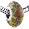 Yellow And Orange Polymer Clay European Beads
