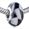 Black And White Chessboard Polymer Clay European Beads