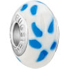 Pale Blue Dots Polymer Clay Beads Charms Bracelets