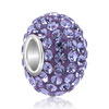 Gorgeous Pink October Birthstone Sterling Silver Solid Core Beads Charms B...