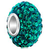 Gorgeous Green May Birthstone Sterling Silver Solid Core Style Pandora Beads