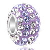 Gorgeous Pale Purple Birthstone With April Sterling Silver Solid Core Style Pandora Beads