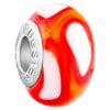 Red With Irregular Shape Murano Glass Beads Charms Bracelets