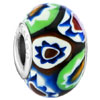 Gorgeous Green Flower Fit All Brands Murano Glass Beads Charms Bracelets
