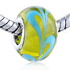 Turquoise Seaweed European Beads