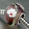 Blue  Red  And White Stripe European Beads