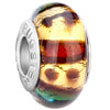 Colorful With Brown Stripes  Murano Glass Beads  Charms Bracelets