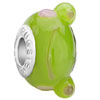 Little Cute Smile Peridot Frog Murano Glass Beads Charms Bracelets