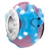 Rose Pink Ball Aquamarine Blue Starfish All Brand Murano Glass Beads Charm...