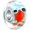 Goldfish In Aquamarine Water Euro Murano Glass Beads Charms Bracelets